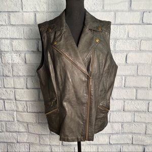 Soft faux leather Vest